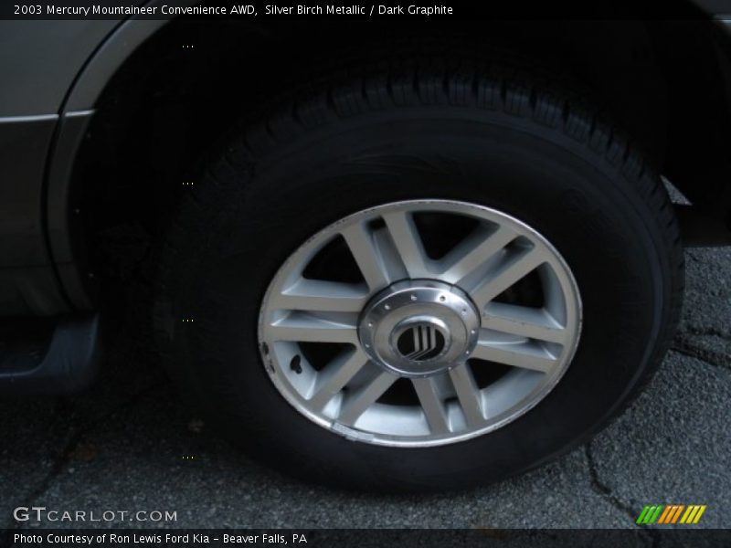 Silver Birch Metallic / Dark Graphite 2003 Mercury Mountaineer Convenience AWD