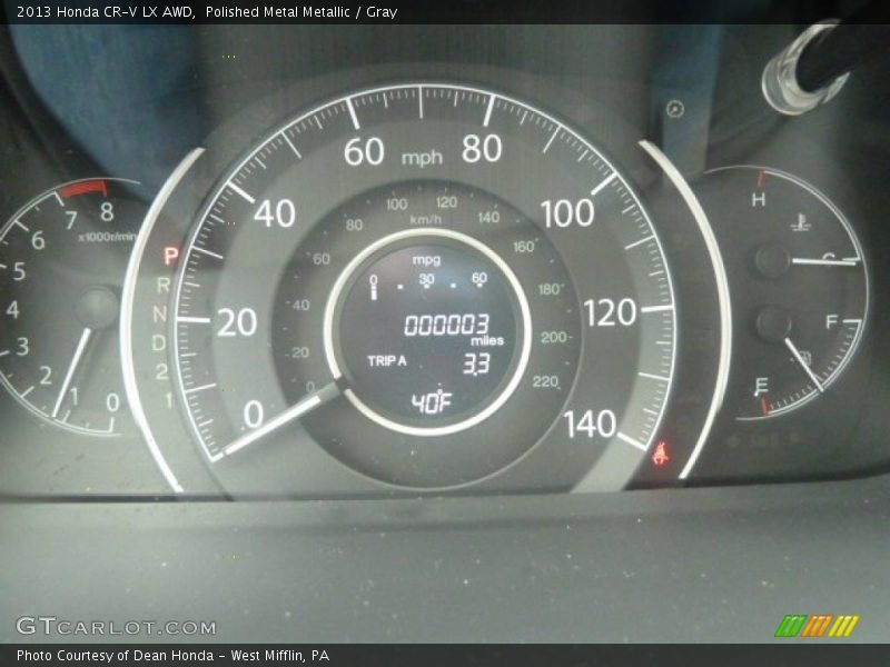 Polished Metal Metallic / Gray 2013 Honda CR-V LX AWD