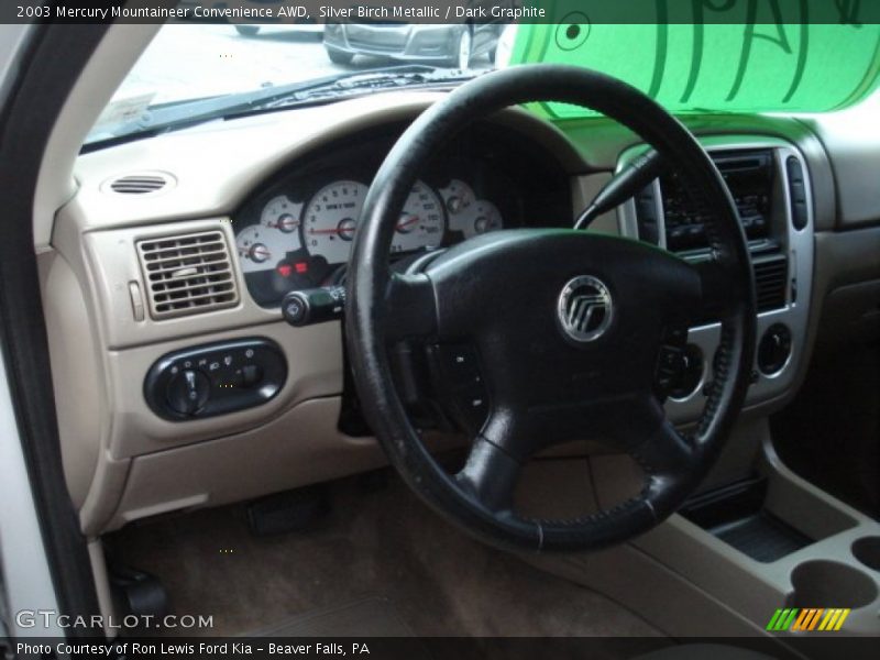 Silver Birch Metallic / Dark Graphite 2003 Mercury Mountaineer Convenience AWD