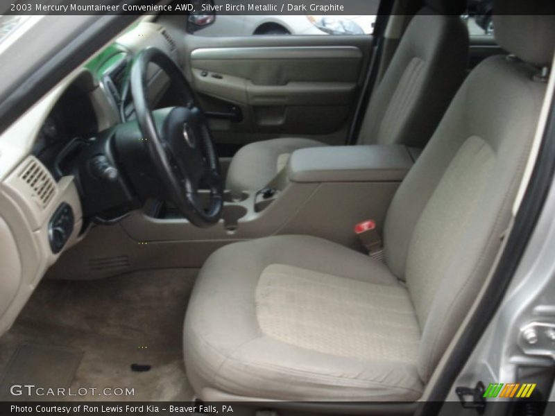 Silver Birch Metallic / Dark Graphite 2003 Mercury Mountaineer Convenience AWD