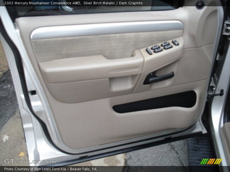 Silver Birch Metallic / Dark Graphite 2003 Mercury Mountaineer Convenience AWD