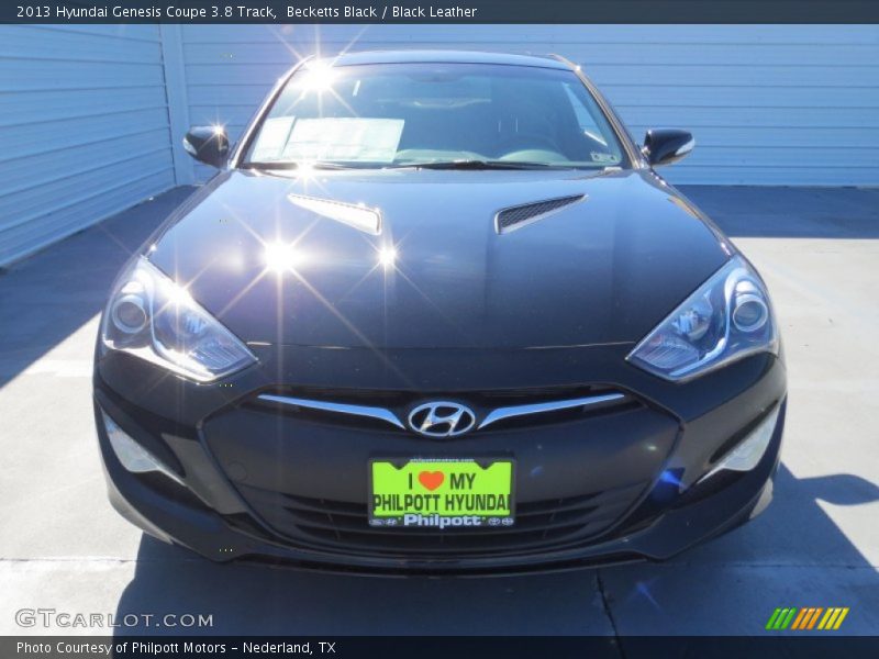 Becketts Black / Black Leather 2013 Hyundai Genesis Coupe 3.8 Track