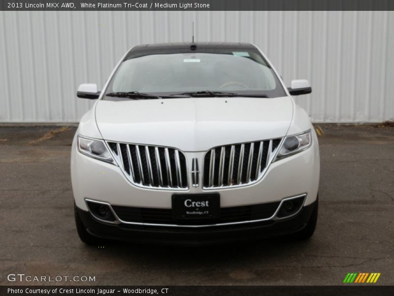 White Platinum Tri-Coat / Medium Light Stone 2013 Lincoln MKX AWD