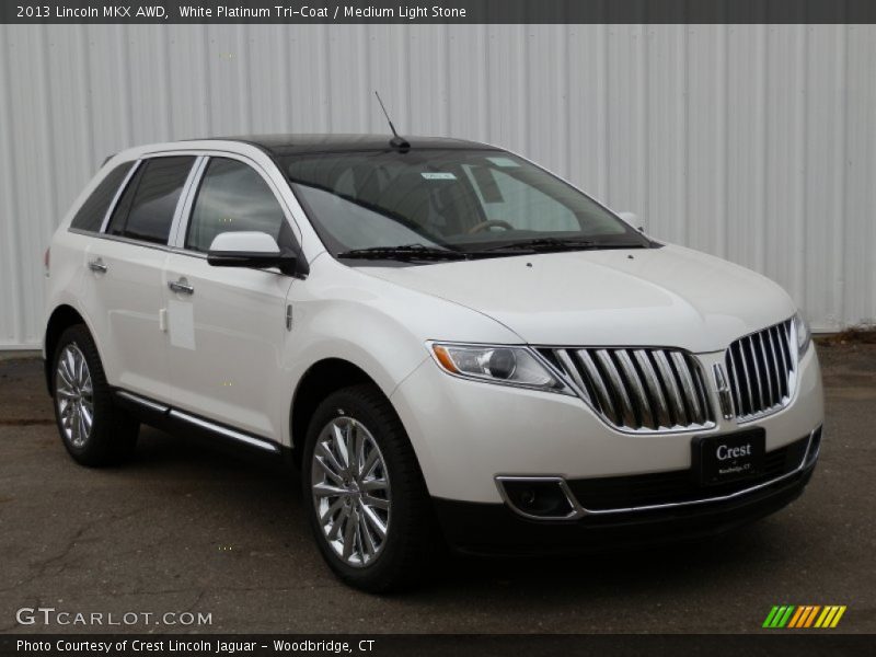 White Platinum Tri-Coat / Medium Light Stone 2013 Lincoln MKX AWD