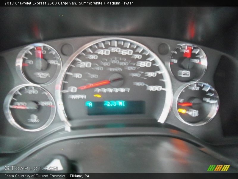 Summit White / Medium Pewter 2013 Chevrolet Express 2500 Cargo Van