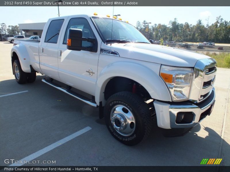 Oxford White / Adobe 2012 Ford F450 Super Duty Lariat Crew Cab 4x4 Dually