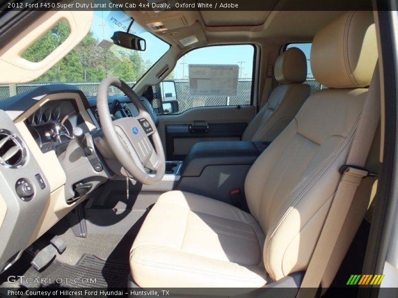 Oxford White / Adobe 2012 Ford F450 Super Duty Lariat Crew Cab 4x4 Dually