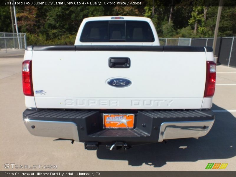 Oxford White / Adobe 2012 Ford F450 Super Duty Lariat Crew Cab 4x4 Dually