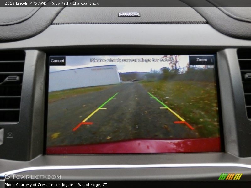 Ruby Red / Charcoal Black 2013 Lincoln MKS AWD