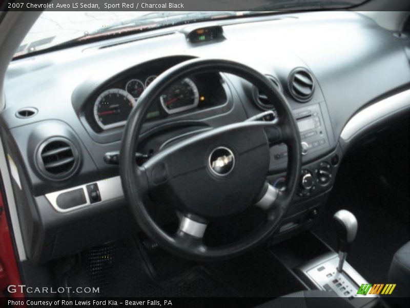 Sport Red / Charcoal Black 2007 Chevrolet Aveo LS Sedan