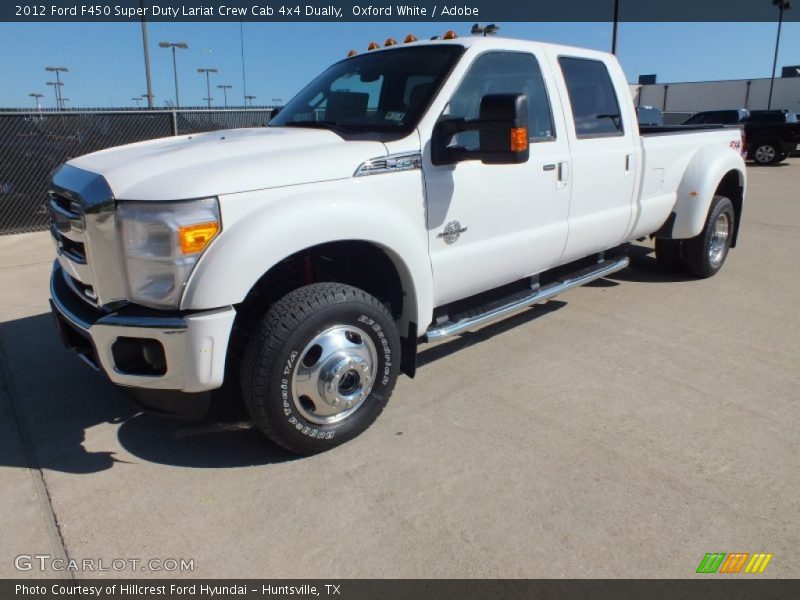 Front 3/4 View of 2012 F450 Super Duty Lariat Crew Cab 4x4 Dually