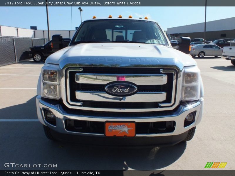 Oxford White / Adobe 2012 Ford F450 Super Duty Lariat Crew Cab 4x4 Dually