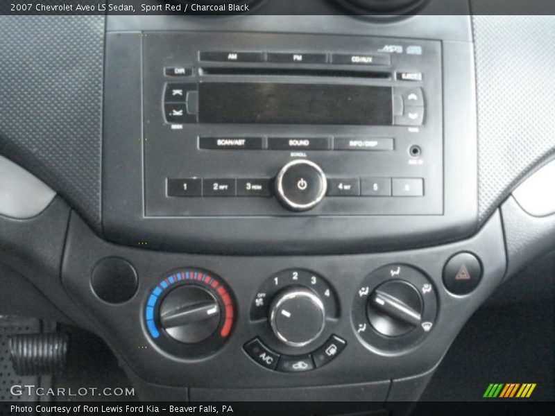 Sport Red / Charcoal Black 2007 Chevrolet Aveo LS Sedan
