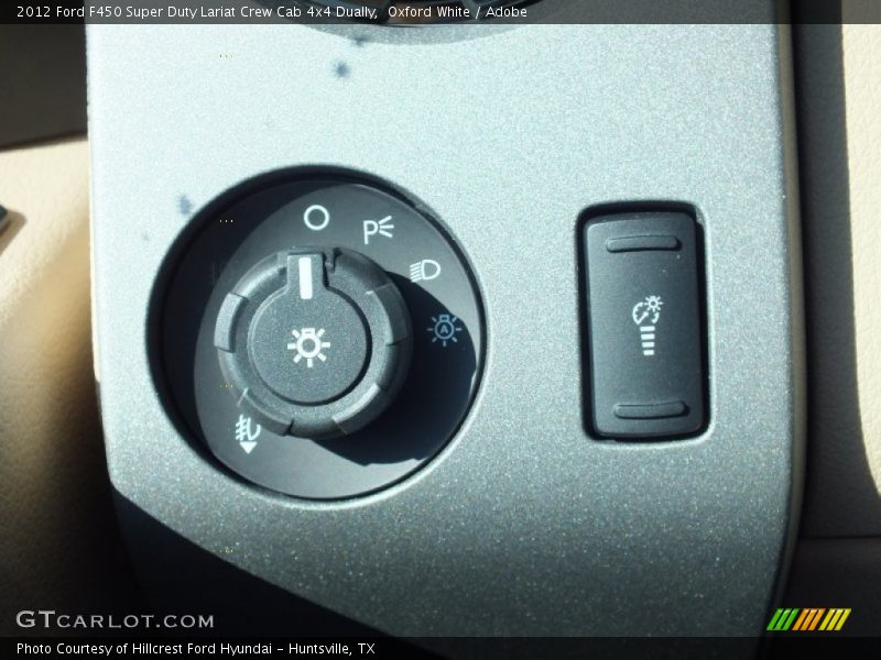 Controls of 2012 F450 Super Duty Lariat Crew Cab 4x4 Dually