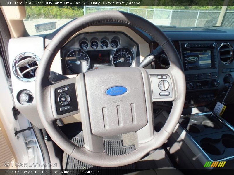  2012 F450 Super Duty Lariat Crew Cab 4x4 Dually Steering Wheel
