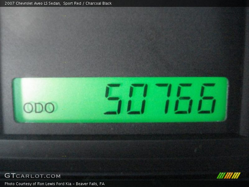 Sport Red / Charcoal Black 2007 Chevrolet Aveo LS Sedan