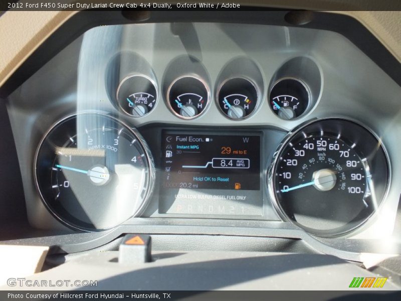  2012 F450 Super Duty Lariat Crew Cab 4x4 Dually Lariat Crew Cab 4x4 Dually Gauges