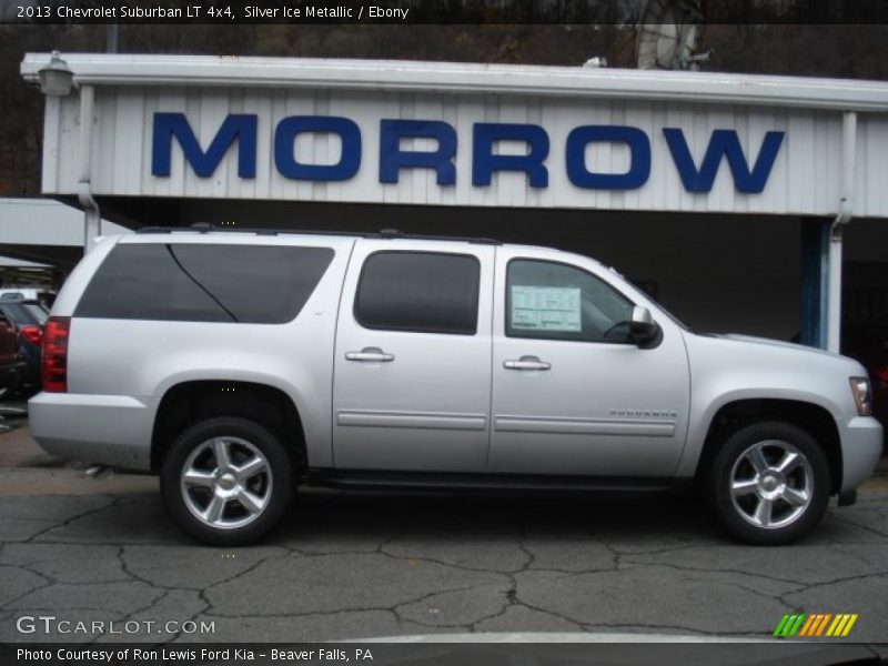 Silver Ice Metallic / Ebony 2013 Chevrolet Suburban LT 4x4