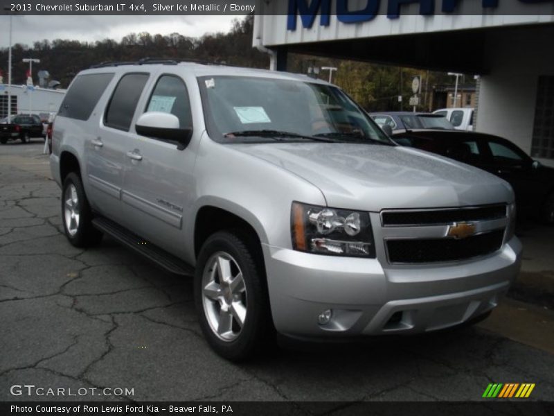 Silver Ice Metallic / Ebony 2013 Chevrolet Suburban LT 4x4