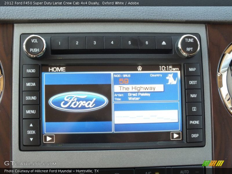 Controls of 2012 F450 Super Duty Lariat Crew Cab 4x4 Dually