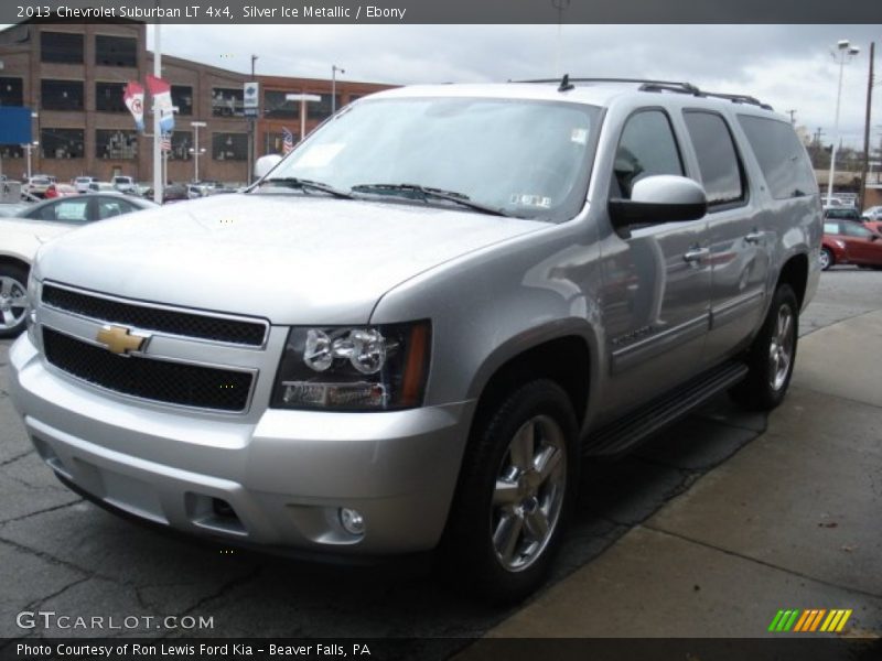 Silver Ice Metallic / Ebony 2013 Chevrolet Suburban LT 4x4