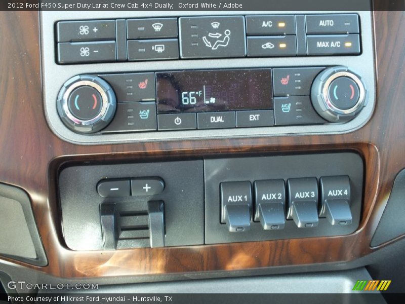 Controls of 2012 F450 Super Duty Lariat Crew Cab 4x4 Dually