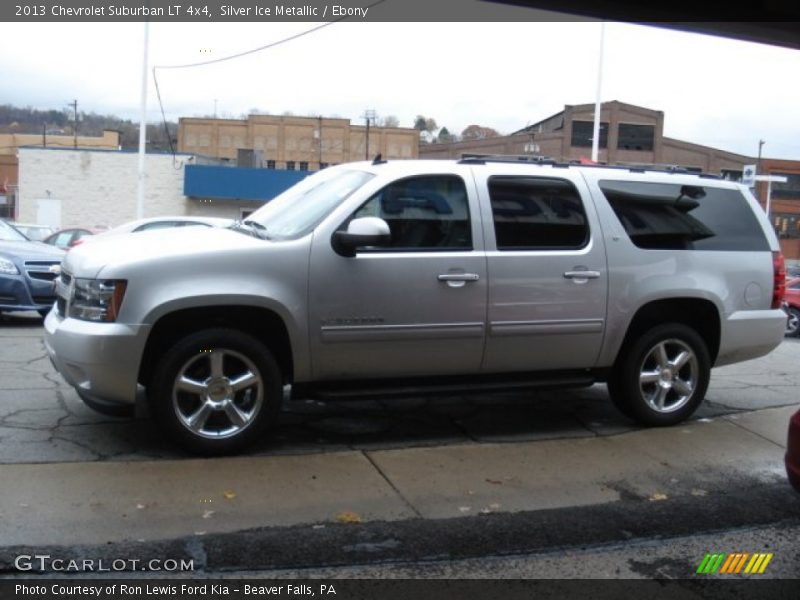 Silver Ice Metallic / Ebony 2013 Chevrolet Suburban LT 4x4