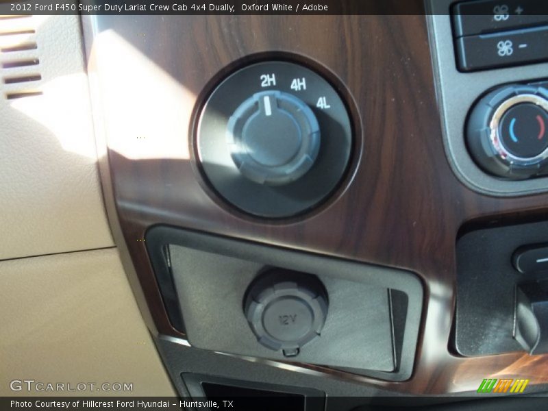 Controls of 2012 F450 Super Duty Lariat Crew Cab 4x4 Dually