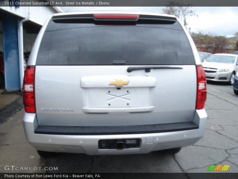 Silver Ice Metallic / Ebony 2013 Chevrolet Suburban LT 4x4