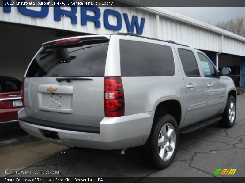 Silver Ice Metallic / Ebony 2013 Chevrolet Suburban LT 4x4