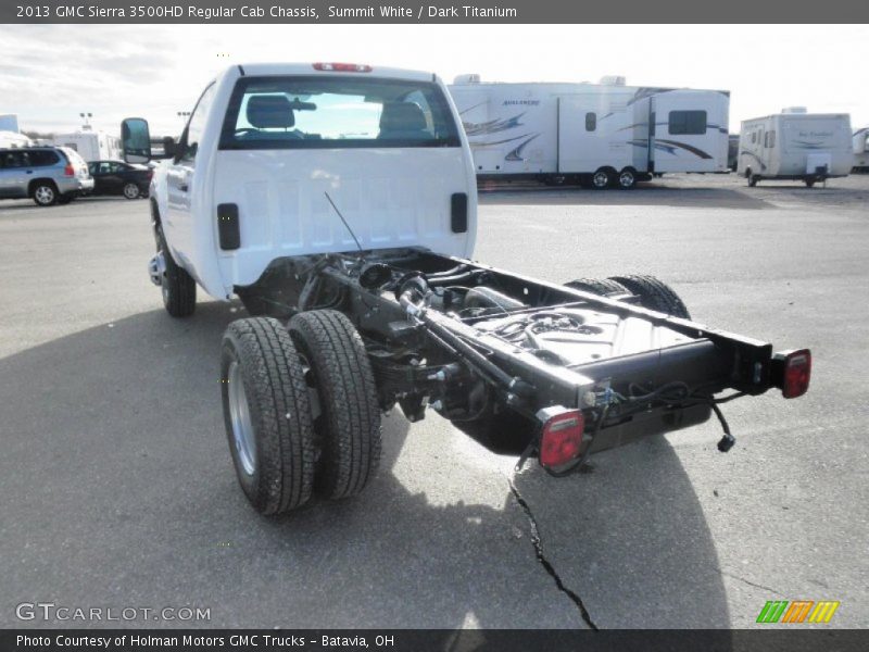 Summit White / Dark Titanium 2013 GMC Sierra 3500HD Regular Cab Chassis