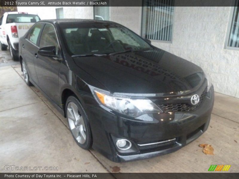Attitude Black Metallic / Black/Ash 2012 Toyota Camry SE