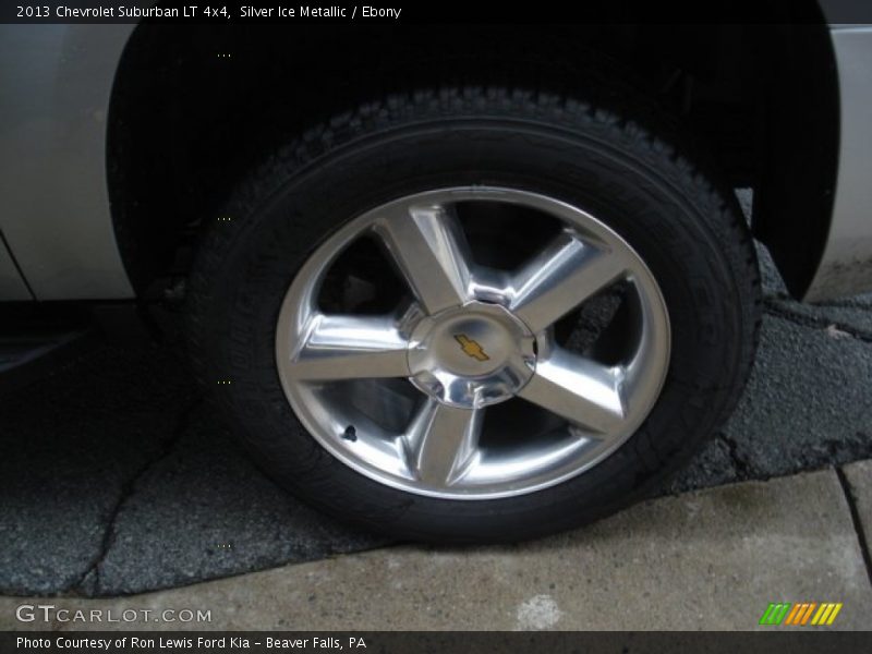Silver Ice Metallic / Ebony 2013 Chevrolet Suburban LT 4x4