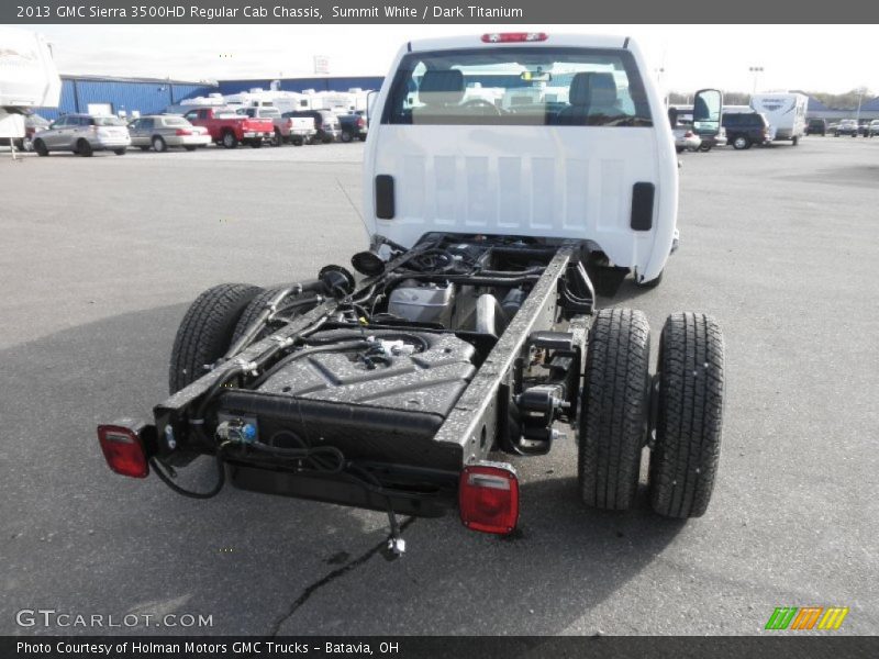 Summit White / Dark Titanium 2013 GMC Sierra 3500HD Regular Cab Chassis
