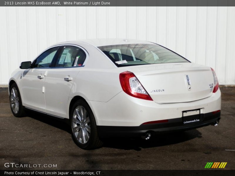 White Platinum / Light Dune 2013 Lincoln MKS EcoBoost AWD