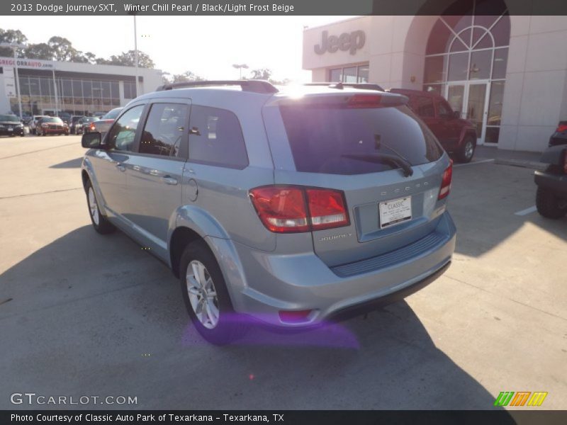 Winter Chill Pearl / Black/Light Frost Beige 2013 Dodge Journey SXT