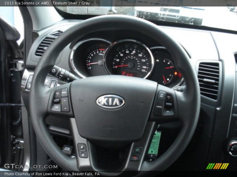Titanium Silver / Gray 2013 Kia Sorento LX AWD