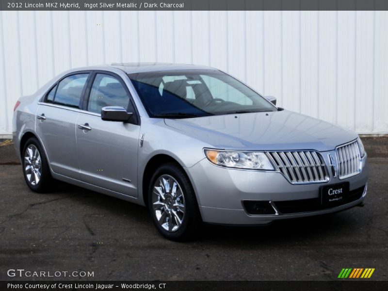 Ingot Silver Metallic / Dark Charcoal 2012 Lincoln MKZ Hybrid