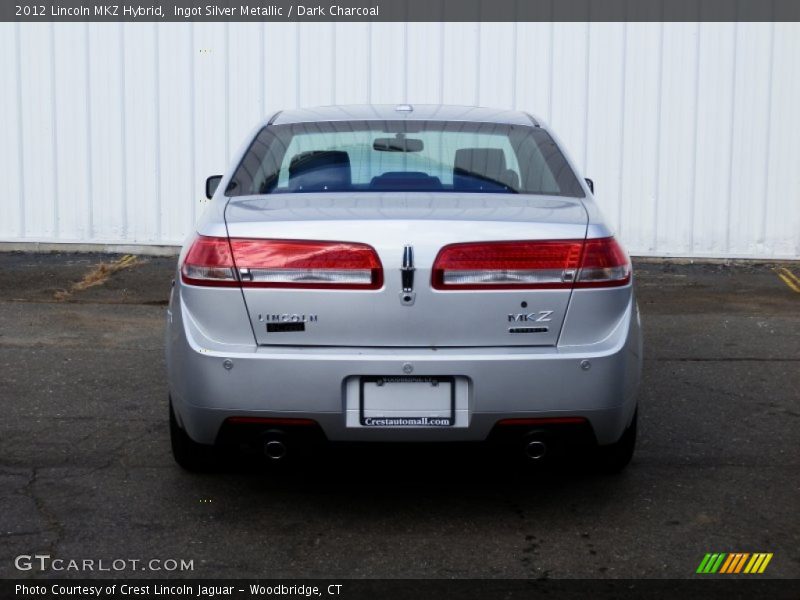 Ingot Silver Metallic / Dark Charcoal 2012 Lincoln MKZ Hybrid