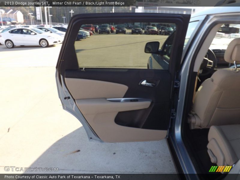Winter Chill Pearl / Black/Light Frost Beige 2013 Dodge Journey SXT