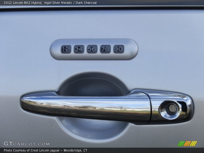 Ingot Silver Metallic / Dark Charcoal 2012 Lincoln MKZ Hybrid