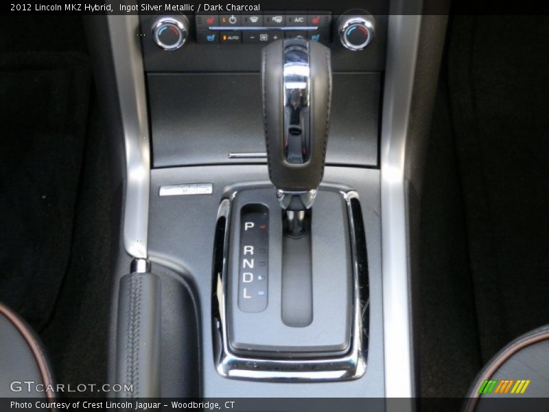 Ingot Silver Metallic / Dark Charcoal 2012 Lincoln MKZ Hybrid