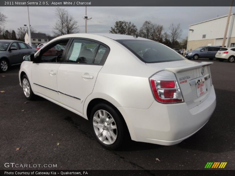 Aspen White / Charcoal 2011 Nissan Sentra 2.0 S