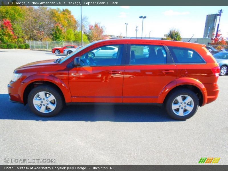 Copper Pearl / Black 2013 Dodge Journey American Value Package