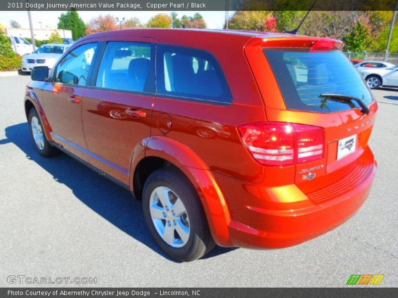 Copper Pearl / Black 2013 Dodge Journey American Value Package