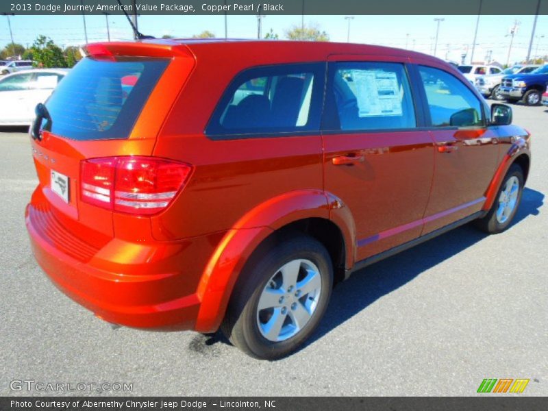 Copper Pearl / Black 2013 Dodge Journey American Value Package