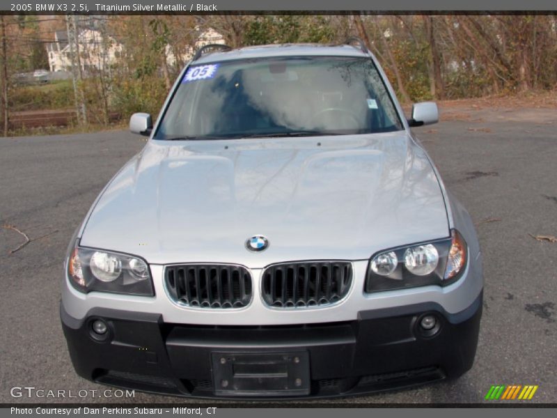 Titanium Silver Metallic / Black 2005 BMW X3 2.5i