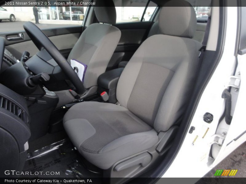 Aspen White / Charcoal 2011 Nissan Sentra 2.0 S