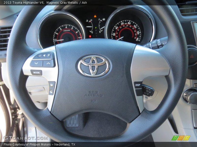 Magnetic Gray Metallic / Ash 2013 Toyota Highlander V6