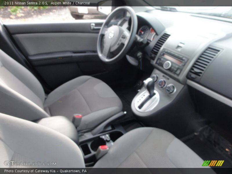 Aspen White / Charcoal 2011 Nissan Sentra 2.0 S